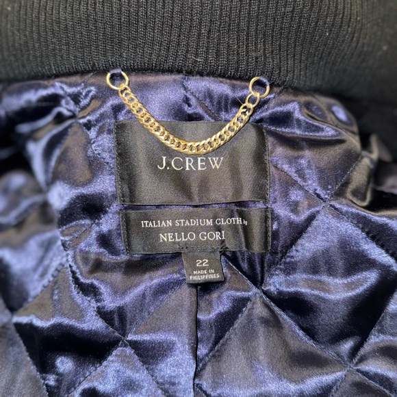 J. Crew black stadium cloth lodge coat 22 - Picture 7 of 8